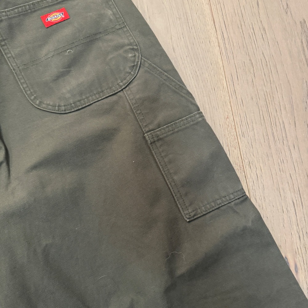 Dickies Men's Olive Green Carpenter Work Pants 44x32 Cotton Durable - Picture 6 of 11